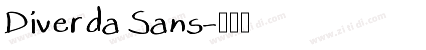 Diverda Sans字体转换